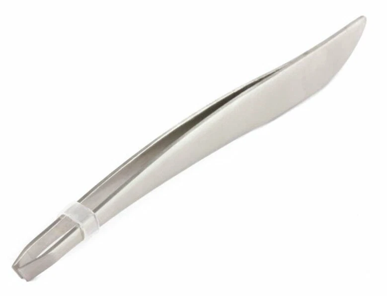 MYTOPTRENDZ COLLECTION Stainless Steel Slanted Tip Eyebrow Tweezers Hair Removal Plucker Beauty Tool