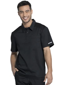 Camisa polo negra Cherokee ropa de trabajo Revolution para hombre WW615 NEGRA - Imagen 1 de 5