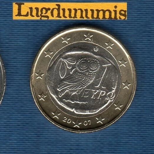 Grèce 2007 1 euro SUP SPL Provenant d'un rouleau - Greece - Photo 1/1