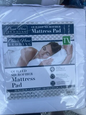 Colchón acolchado de microfibra marca “Classic Home” Twin XL Foto 1 de 3