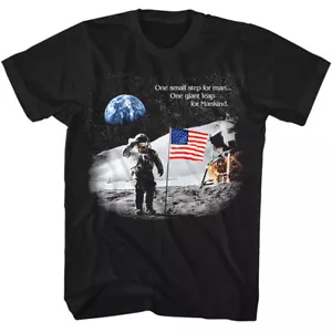 NASA Bandera Americana Estrellas de la Tierra Astronauta Salto Gigante para la Humanidad Hombre Camiseta - Imagen 1 de 5