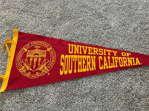 USC Trojans Full Size 12in X 30 in College NCAA Pennant Wincraft Made in the USA Cover