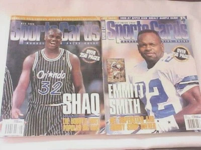 Revista de tarjetas deportivas guía de precios mayo 1996 SHAQ diciembre Emmitt Smith buen estado Foto 1 de 4