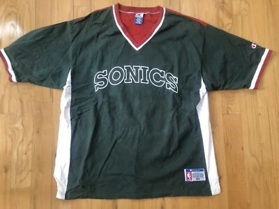 1996 年西雅图超级热身球衣射击衬衫尺寸 XXL,缝制从未穿过 — 第 1/4 张图片
