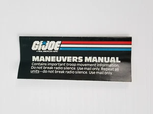 Vtg - GI Joe - Maneuvers Manual Order Form Pamphlet 1987 ARAH - Picture 1 of 5