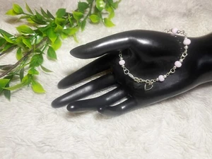 Sterling Silver Plated Bracelet Handmade Natural Bead Gifts For Her Uk Jewellery - Picture 1 of 3