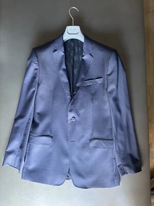 Versace Collection Navy Single Breast 2 Button Blazer Size 52 100% Wool - Picture 1 of 19