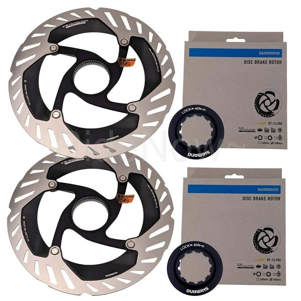 Shimano DURA-ACE RT-CL900 Center Lock Bike Disc Rotor 160mm - Pack of 2
