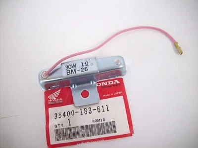 NEU Original Widerstand / Resistor Honda XL 250, CT 110, MS 50 / 30 Watt - 1 Ohm - Bild 1 von 2