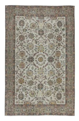 6.6x10.2 Ft Vintage Handmade Anatolian Rug for Country Homes & Rustic Interiors - Image 1 of 4