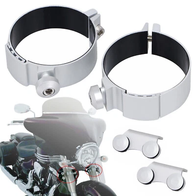 Kit de montaje de deflectores de viento de horquilla para Yamaha V Star 1300 XVS1300A XVS1300CT Tourer Foto 1 de 4