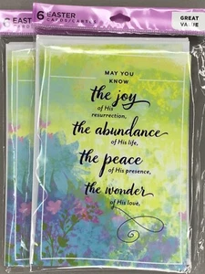 2 Packs of 6 (12 cards) Hallmark Happy Easter Cards RELIGIOUS DAYSPRING Package - Picture 1 of 2