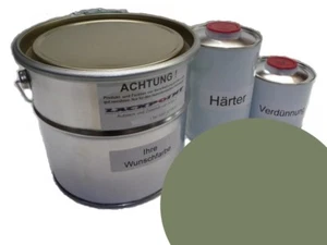 1 Liter Set 2K Autolack geeignet für VW L 63Y Manilagrün Oldtimer kein Klarlack - Bild 1 von 1