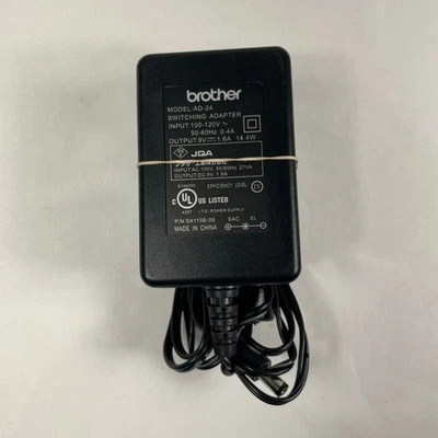 Brother AD-24 AC Power Cord Cable Wall Charger Inkjet Printer Plug-In - Image 1 of 4
