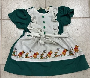 Vestido De Colección Años 70 Disney Winnie The Pooh Niñas Talla 4 Tigger Eyore Piglet Por Sears - Imagen 1 de 7