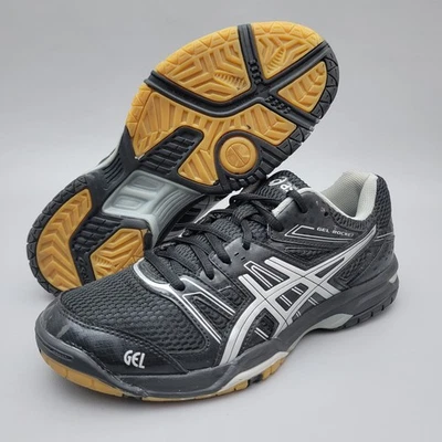 Женские туфли для волейбола спортзала Asics Gel Rocket черные серебристые размер 9 - Изображение 1 из 4