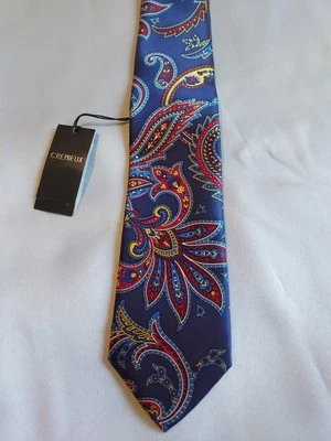 Corbata de seda Daniel Cremieux azul multi  Foto 1 de 3