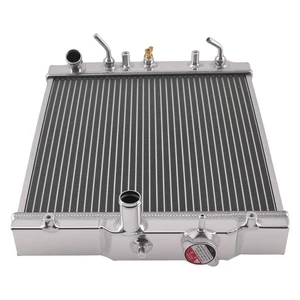 Aluminum Radiator for Honda Civic 1992-2000 19010P08014 3 Row AT Downflow - Picture 1 of 11