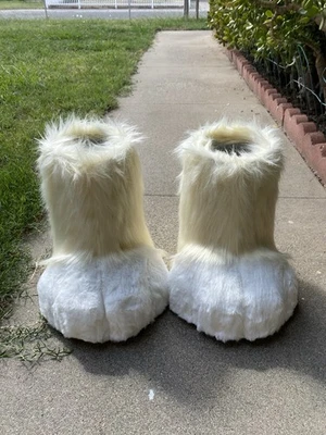 Pies de piel color crema y blanco patas exterior todas las tallas Foto 1 de 4