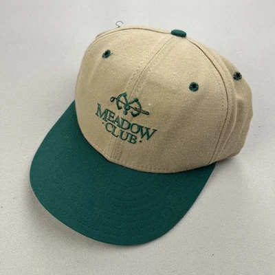 Gorra de golf vintage Meadow Club ajustada 7 1/4 verde tostado eslabones New Era PGA años 90 Foto 1 de 4