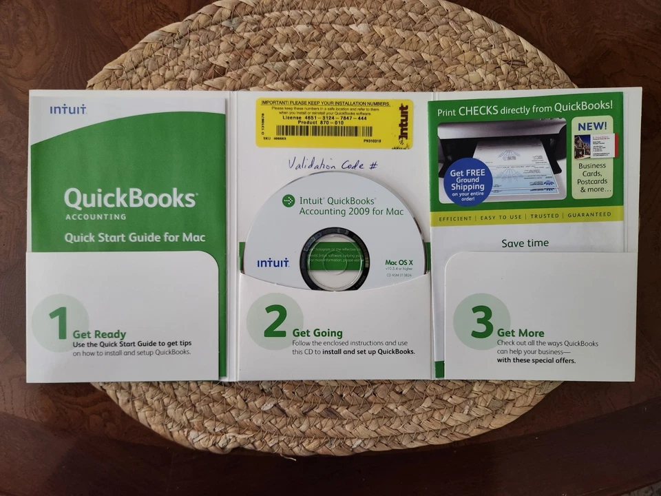Escritorio QuickBooks Accounting Mac 2009 completo con Serial Intuit Foto 1 de 1