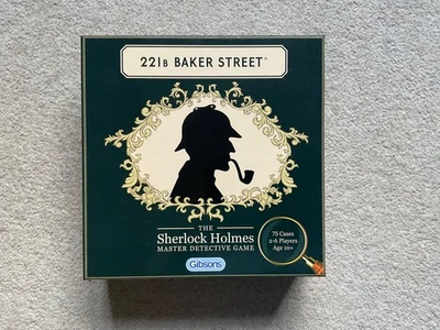 221B Baker Street Board Game by Gibsons 2014 (10yrs+)  Complete SEALED CONTENTS - Image 1 of 4