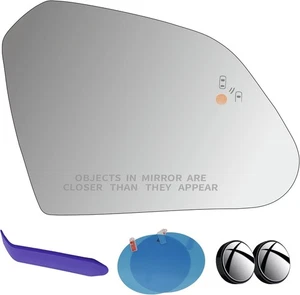 EAP | Right Side Mirror Glass Hyundai Sonata 2015-19 | Heated+BSD | HI6153620SOB - Picture 1 of 22