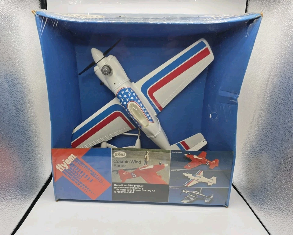 Testors Cosmic Wind Racer .049 Control Line Airplane New 1976 USA Colorway Rare - Image 1 of 4