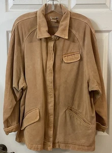 Vintage Wmns Democracy Chore Barn Field Work Jacket Large USA Maize **READ** - Picture 1 of 24