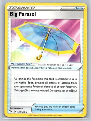 Big Parasol #157/189 SWSH03: Darkness Ablaze Uncommon - Pokemon Cards G28 - Image 1 of 2