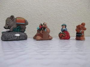 4 Sandy Whitefeather Studios signierte Indianer Figuren - Bild 1 von 17