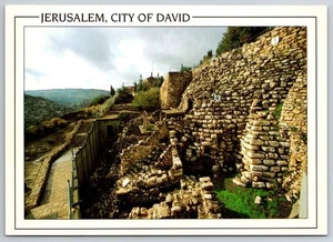 Stadt Davids Ruinen, Jerusalem, Israel 6,75" x 4,75" Postkarte - Bild 1 von 3