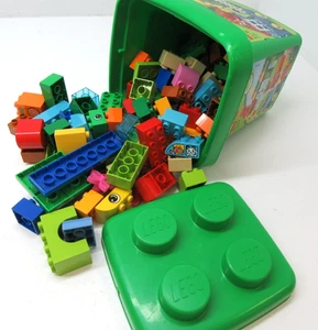 Lego Duplo Bausteine in grüner Aufbewahrungswanne sehr guter Zustand - Bild 1 von 4