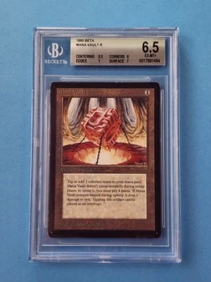 Beta Mana Vault Vintage MTG Graded BGS 6.5  EX - NM+! - Image 1 of 2