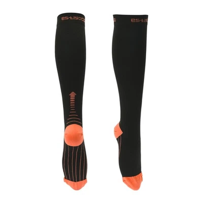 Calcetines Ciclismo Absorbentes Anti-Olor, Naranja/Negro, Talla L, 1 Par - Imagen 1 de 4