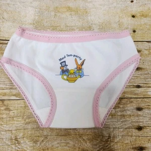 Vtg 70s Nylon Bikini Underwear Girls Panties Size 3-5 years White Swan England - Picture 1 of 5