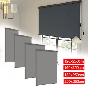 Senkrechtmarkise Makisenrollo Außenrollo Vertikalmarkise 120/160/180/200 x 250cm - Bild 1 von 21