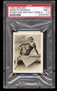 1953 Greiling Film Stars Card #159 MARILYN MONROE Der Welt Serie E PSA 7.5 NM+ - Picture 1 of 2