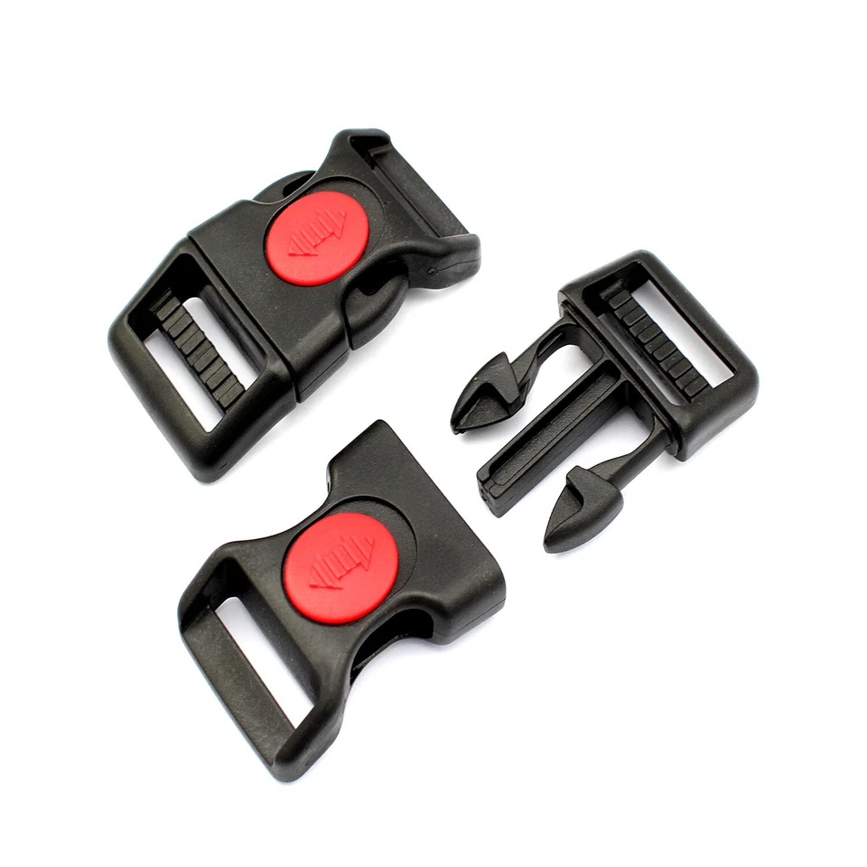 M-TEILE-STORE 5 Steckschnallen mit Sicherung 40mm Steckschließer Steckschnalle Halsband