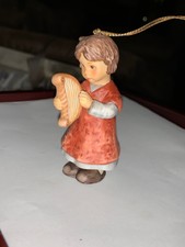 Goebel 2001 Christmas Ornament A Magical Harp Berta Hummel Holiday Music Girl
