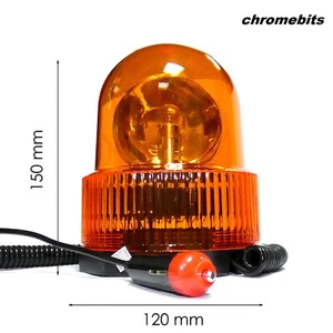 Lampada Di Pericolo Magnetica 24V Con Faretto Rotante Ambra Inclusa - Foto 1 di 6