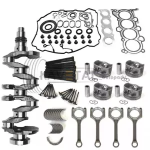 G4NH 2.0L Engine Piston Gasket Rebuild Kit w/ Crankshaft & Rods for Hyundai Kia - Picture 1 of 24