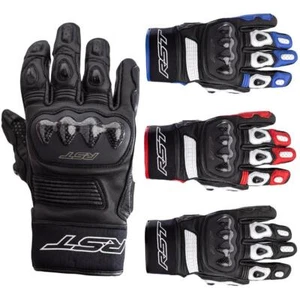 RST Freestyle 2 Mens Short Motorcycle Gloves Sports Race Bike Glove Leather - Picture 1 of 21