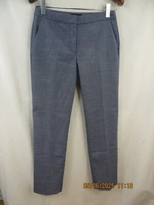 Talbots Größe 6 Polyes/Rayon/Spand Stahlblau Slim Gewebt Gefüttert Hose Trousers - Bild 1 von 14