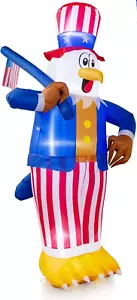 6FT Patriotic Bald Eagle Inflatable 4Th of July Independence Day Outdoor Decor - Picture 1 of 8