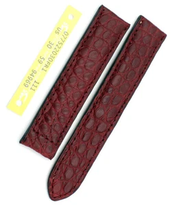 Cinturino orologio tedesco 19 mm/18 LOUISIANA vero ALLIGATOR adatto per fibbia deployante Cartier - Foto 1 di 2