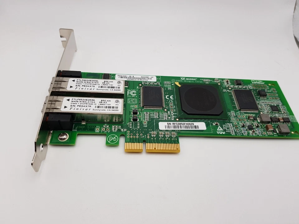 QLogic PX2510401  QLE2462-HP 4Gbps Fibre Channel PCIe (OFFERS WELCOME) BB-02-38 - Image 1 of 4