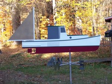 Weathervane, down east lobster boat