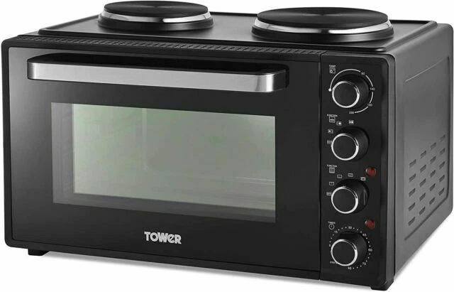 Tower T14045 42L Mini Oven With Hotplates - Black