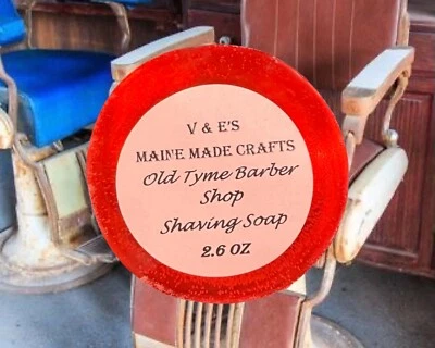 V & E'S MAINE MADE CRAFTS Glycerin shaving soap - Old Tyme Barber Shop